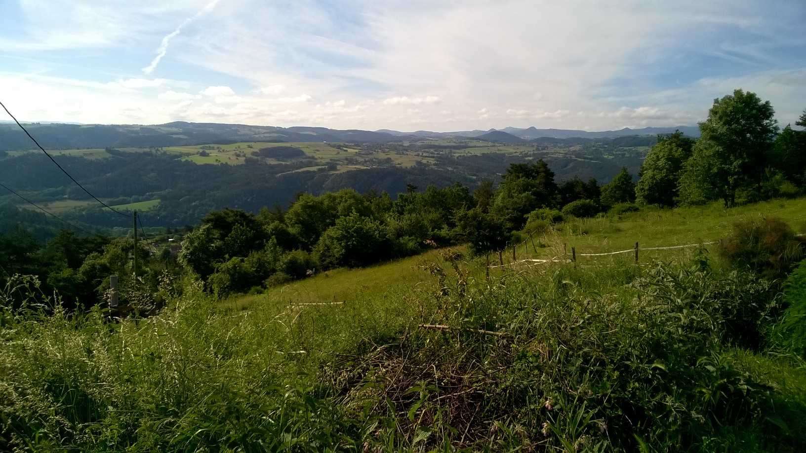 Paysage vu du gîte